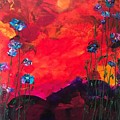Blooms Against Blazing Sky